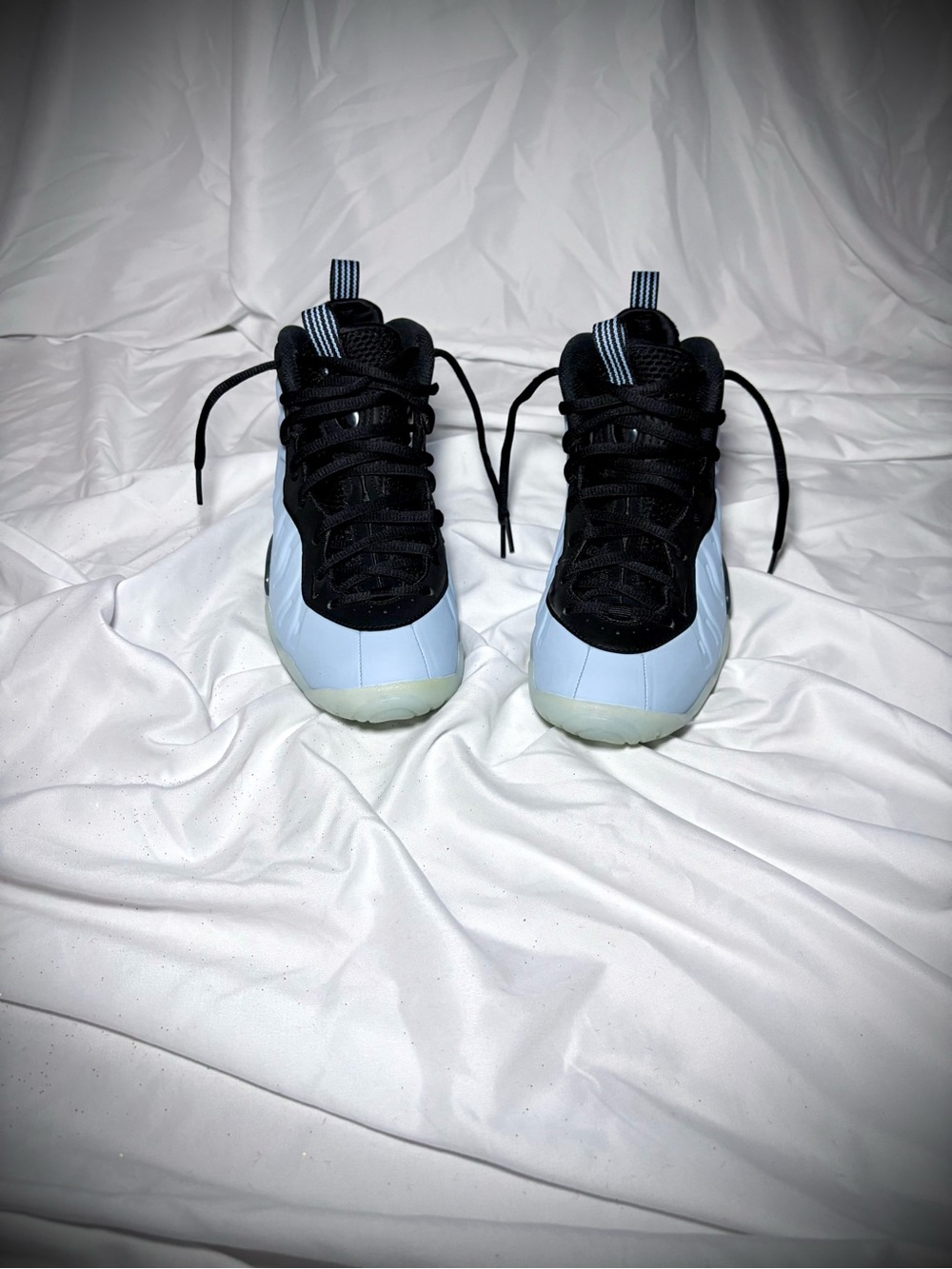 Nike Little Posite One Psychic Blue Black Foamposite Size 5Y